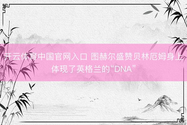 开云体育中国官网入口 图赫尔盛赞贝林厄姆身上体现了英格兰的“DNA”